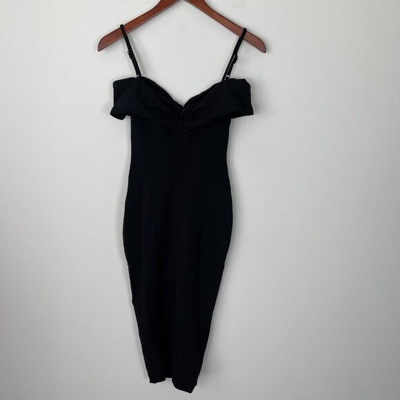 Nookie Revolve Phoenix Off The Shoulder Sweetheart Neckline Midi Dress Black XS - Picture 4 of 10
